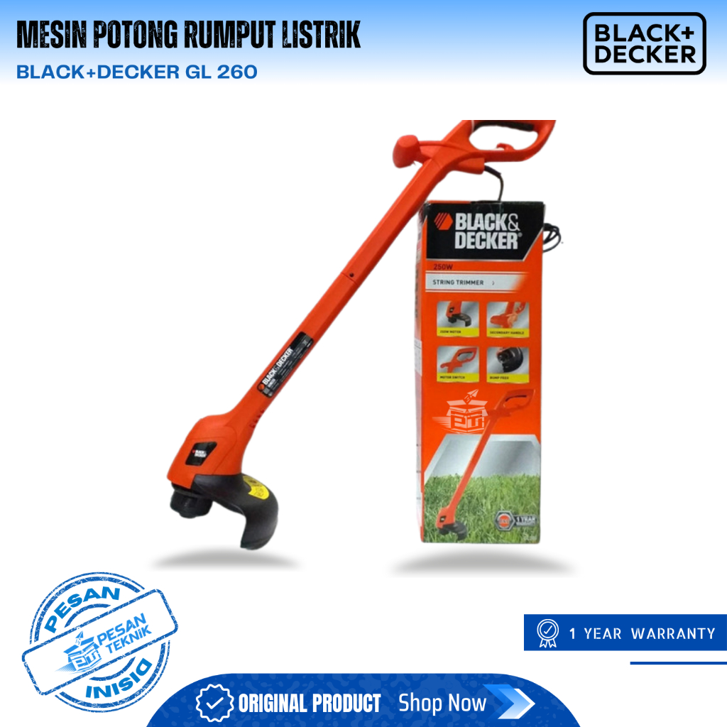 Foto Mesin Potong Rumput Listrik Black Decker GL260 String