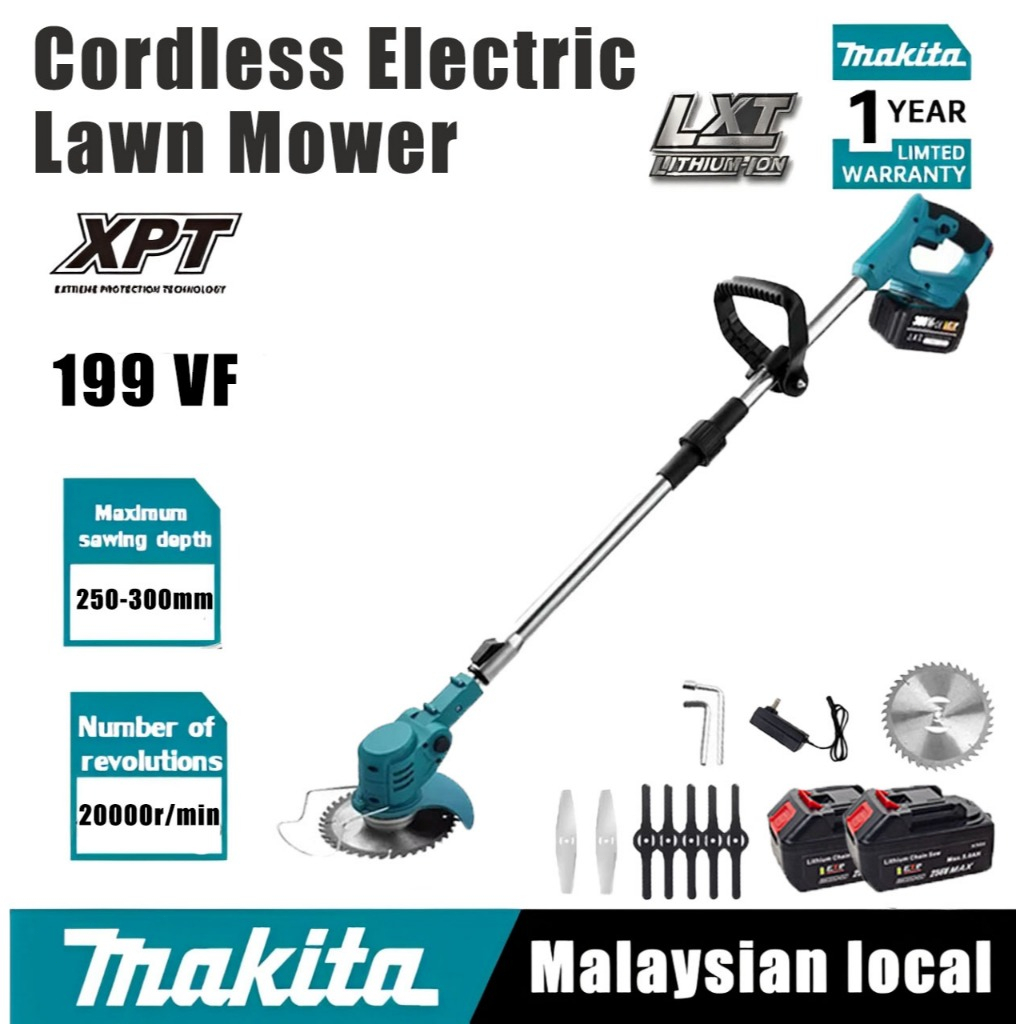 Foto Makita Makita Cordless Baterai Lawn Mower Mesin Potong Rumput ...